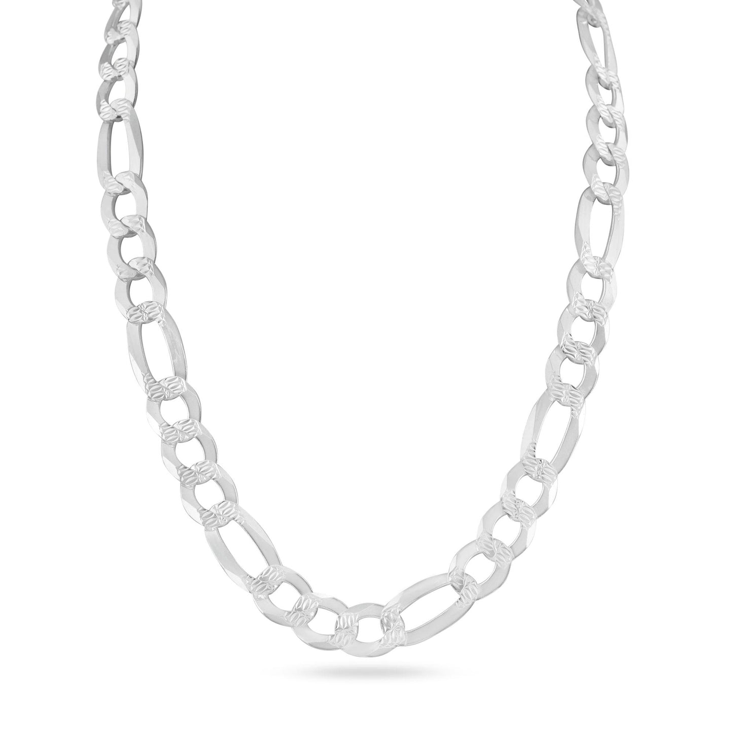 Diamond Cut Figaro 200 Chain or Bracelet 8.9mm - CH639