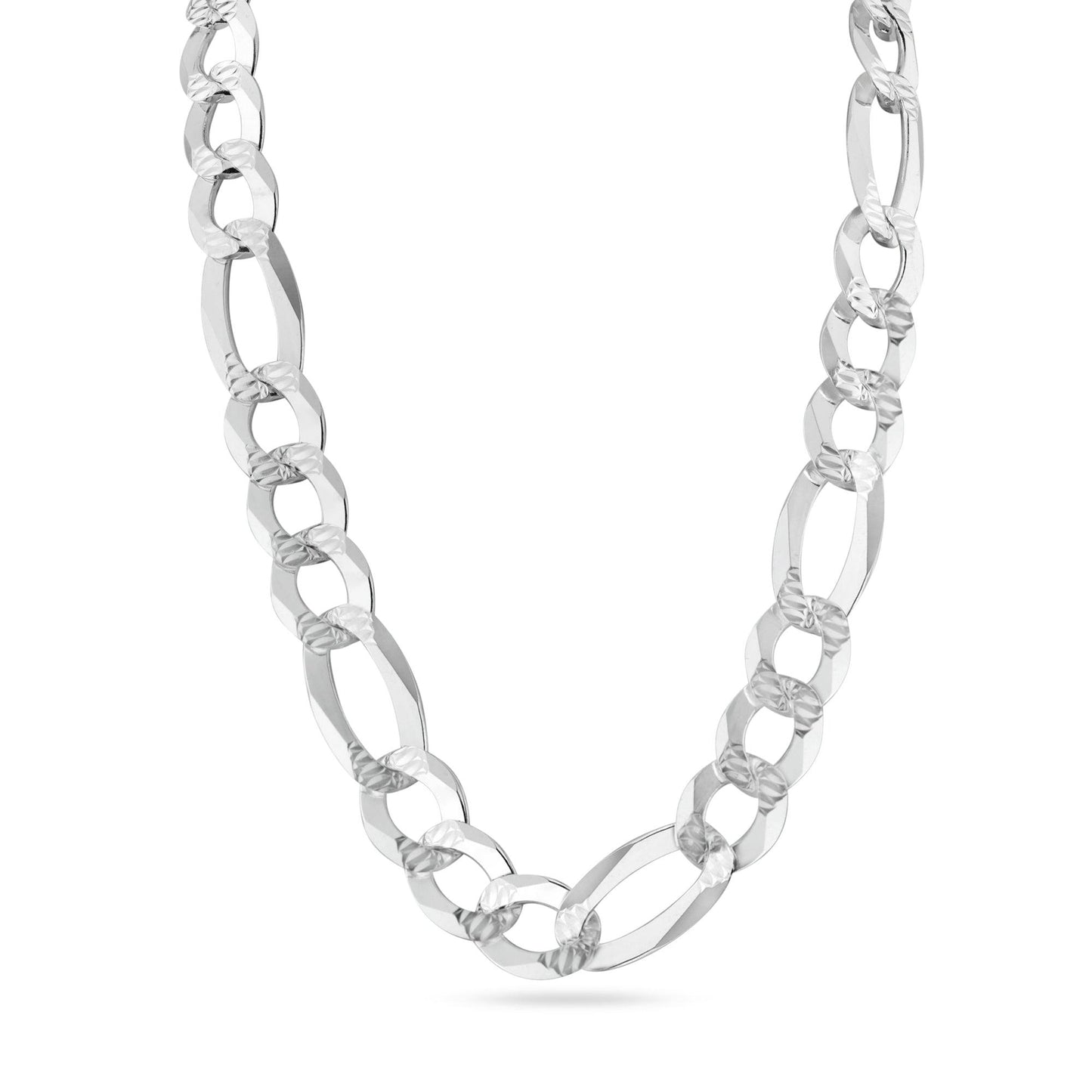 Diamond Cut Figaro 300 11.9mm Chain or Bracelet - CH641