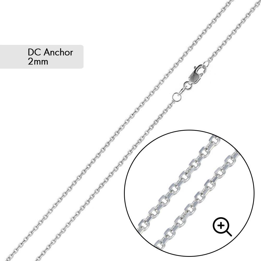 Diamond Cut Anchor 2mm Chain - CH716A | Silver Palace Inc.