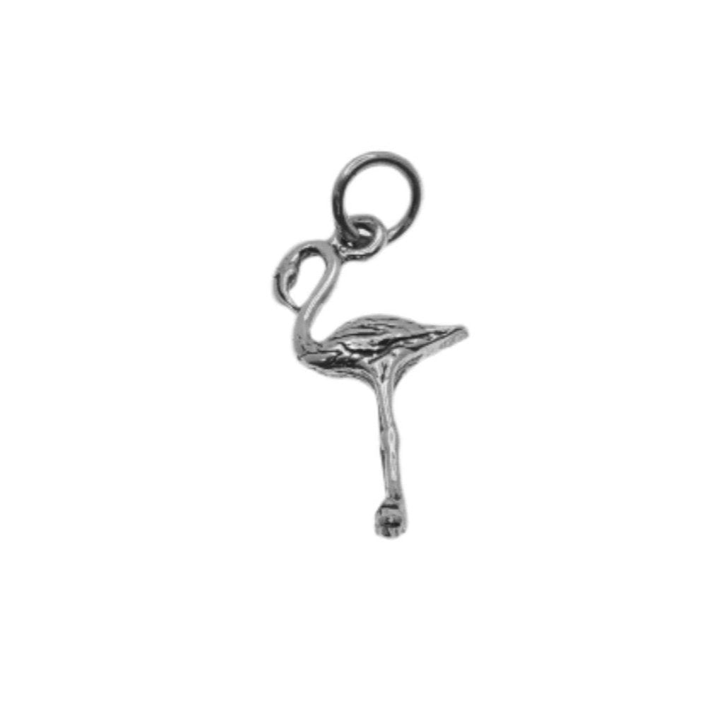 925 Silver Oxidized Flamingo Charm - CHARM0027