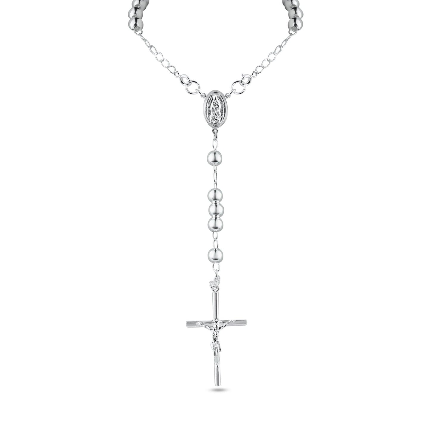 Silver 925 High Polished Rosary 3mm - RJP00005 | Silver Palace Inc.
