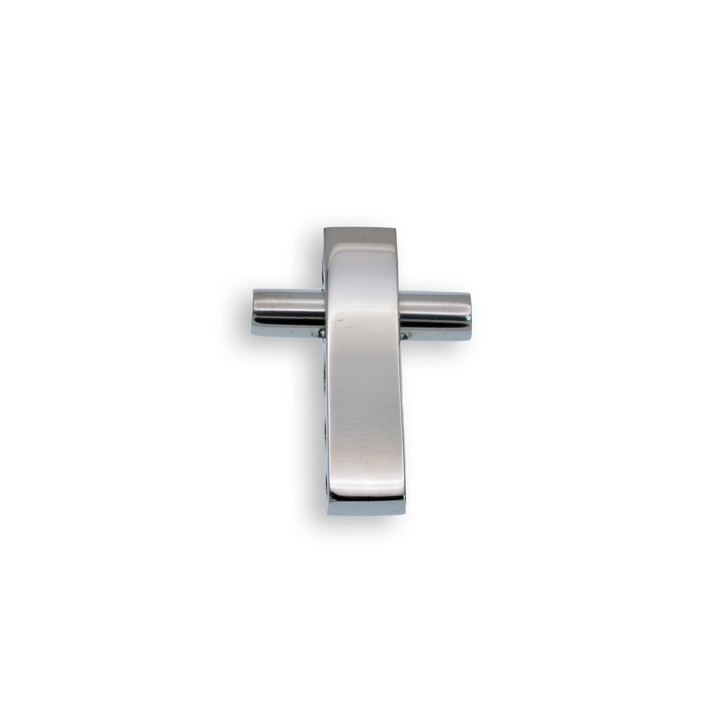 Rhodium Plated Stainless Steel Cross Pendant - SSP00352
