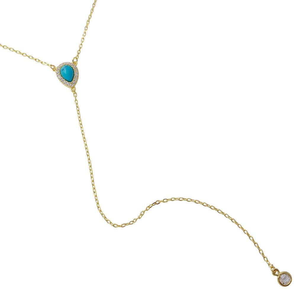 Silver 925 Gold Plated Micro Pave Mother of Pearl with Dropped Round CZ - BGP01176GP | Silver Palace Inc.