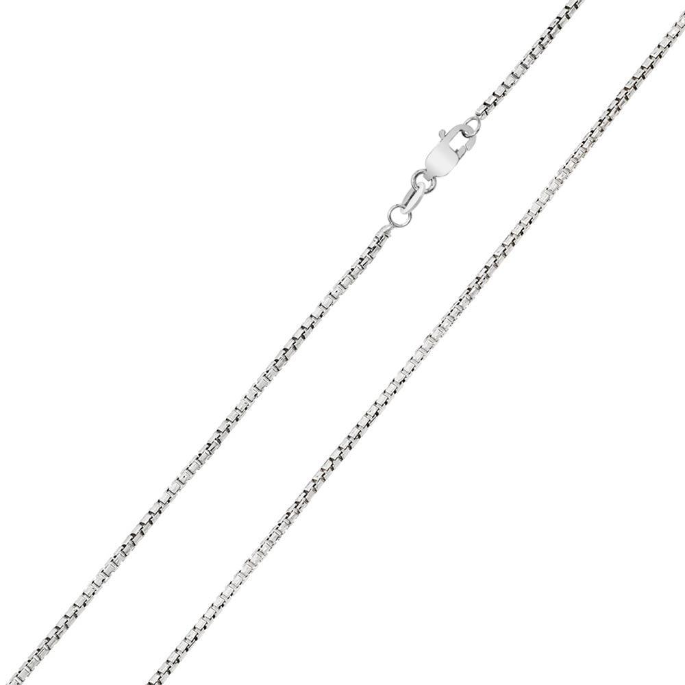 Silver 925 Rhodium Plated Box Round DC Slash 024 Chains 1.2mm - CH211 RH | Silver Palace Inc.