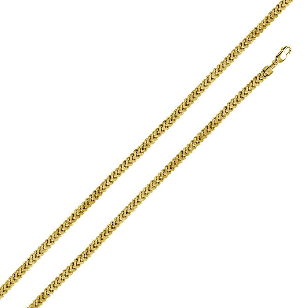 Silver 925 Gold Plated Franco Chain 4.7MM - CHHW105 GP | Silver Palace Inc.