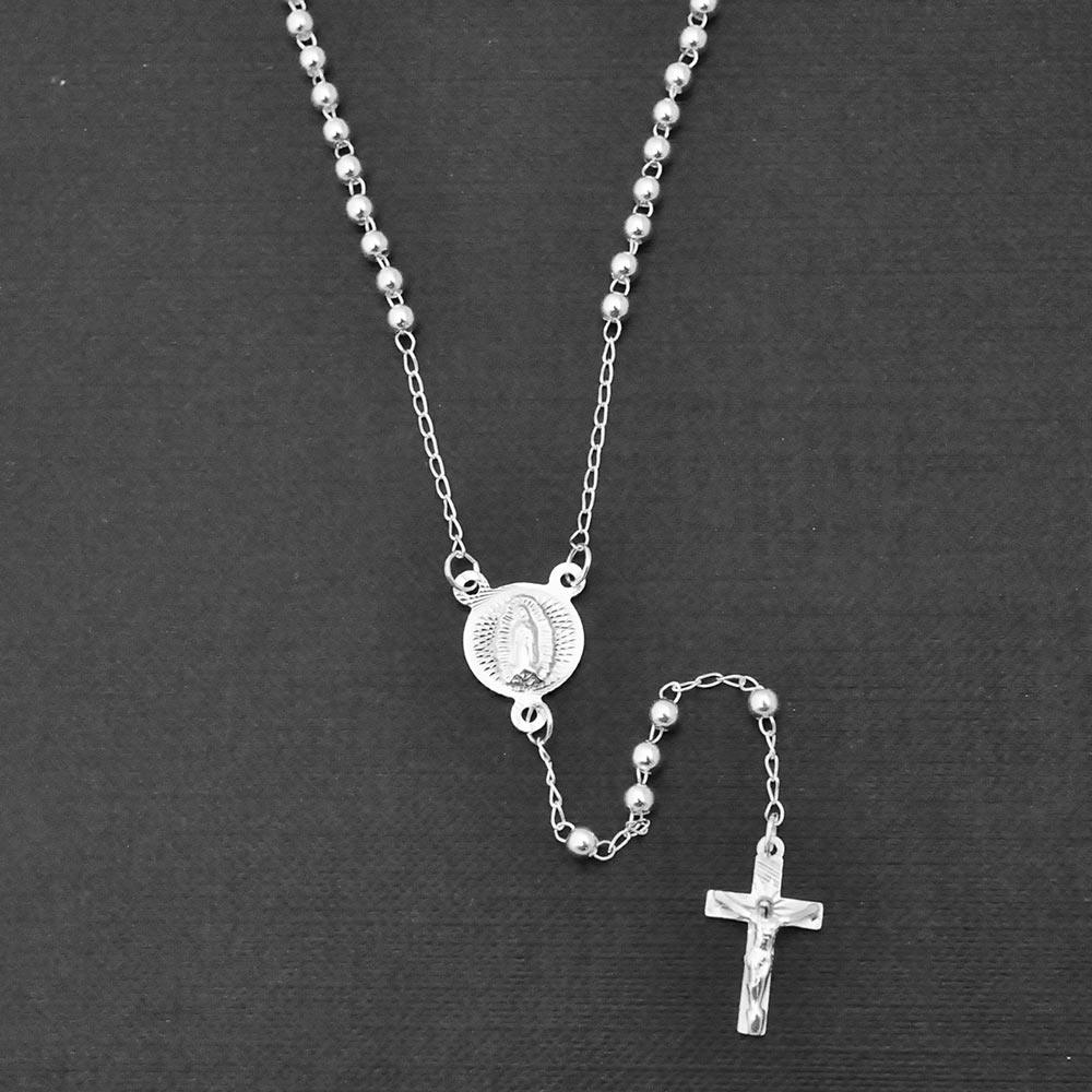 Silver 925 High Polished Rosary 3mm - ROS03-3MM | Silver Palace Inc.
