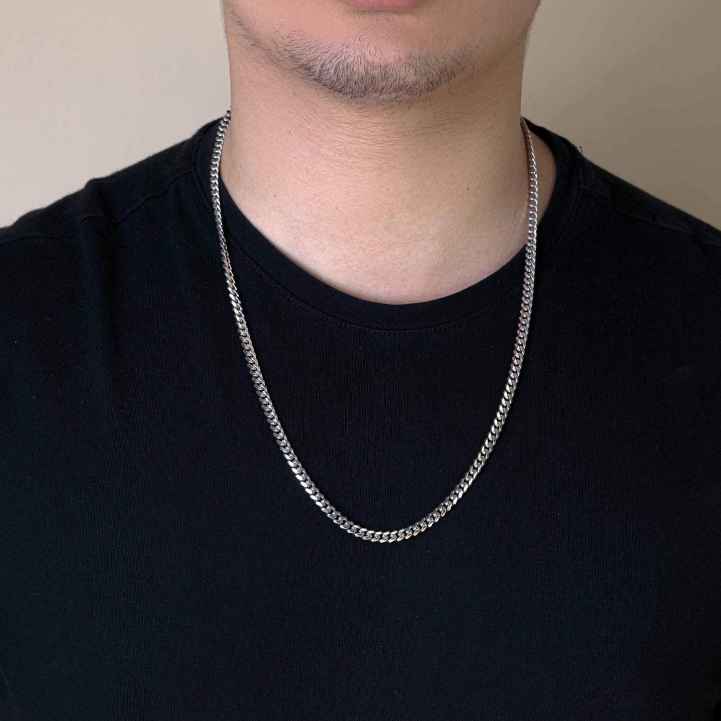 Silver 925 Rhodium Plated Miami Cuban 150 Chain or Bracelet Link 4.9mm - CH315 RH