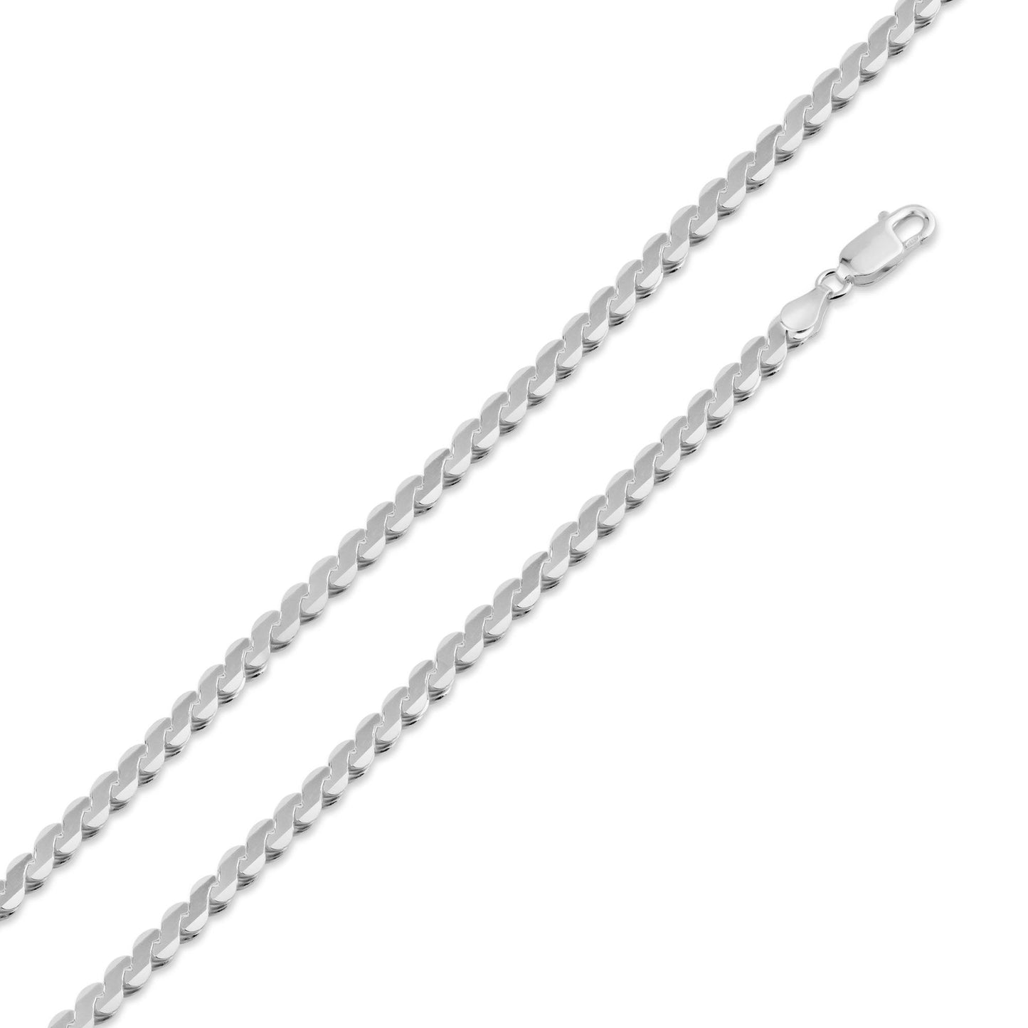 Silver 925 Basic Braid Chain 4.2mm - CH752 | Silver Palace Inc.