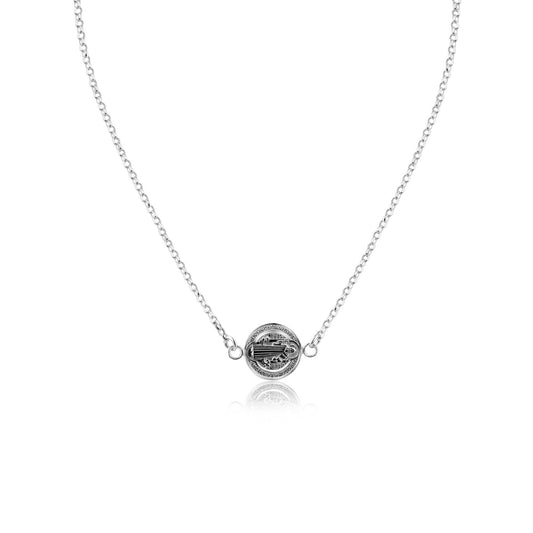 Silver 925 Non Plated San Benito Necklace  - ARN00061 | Silver Palace Inc.