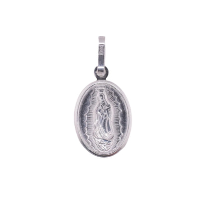High Polished 925 Sterling Silver Our Lady of Guadalupe 10.8mm x 14.5mm Pendant - ARP00057