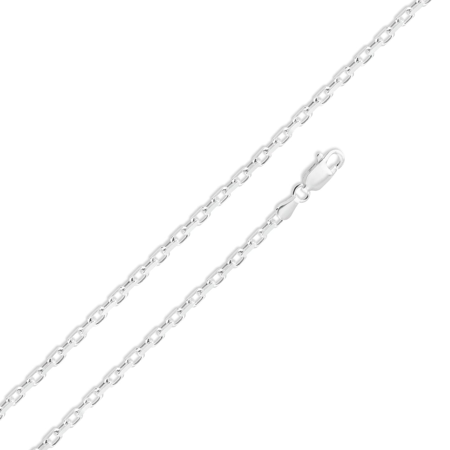 Silver 925 Diamond Cut Forzatina Link 080 Chain 2mm - CH19-080 | Silver Palace Inc.