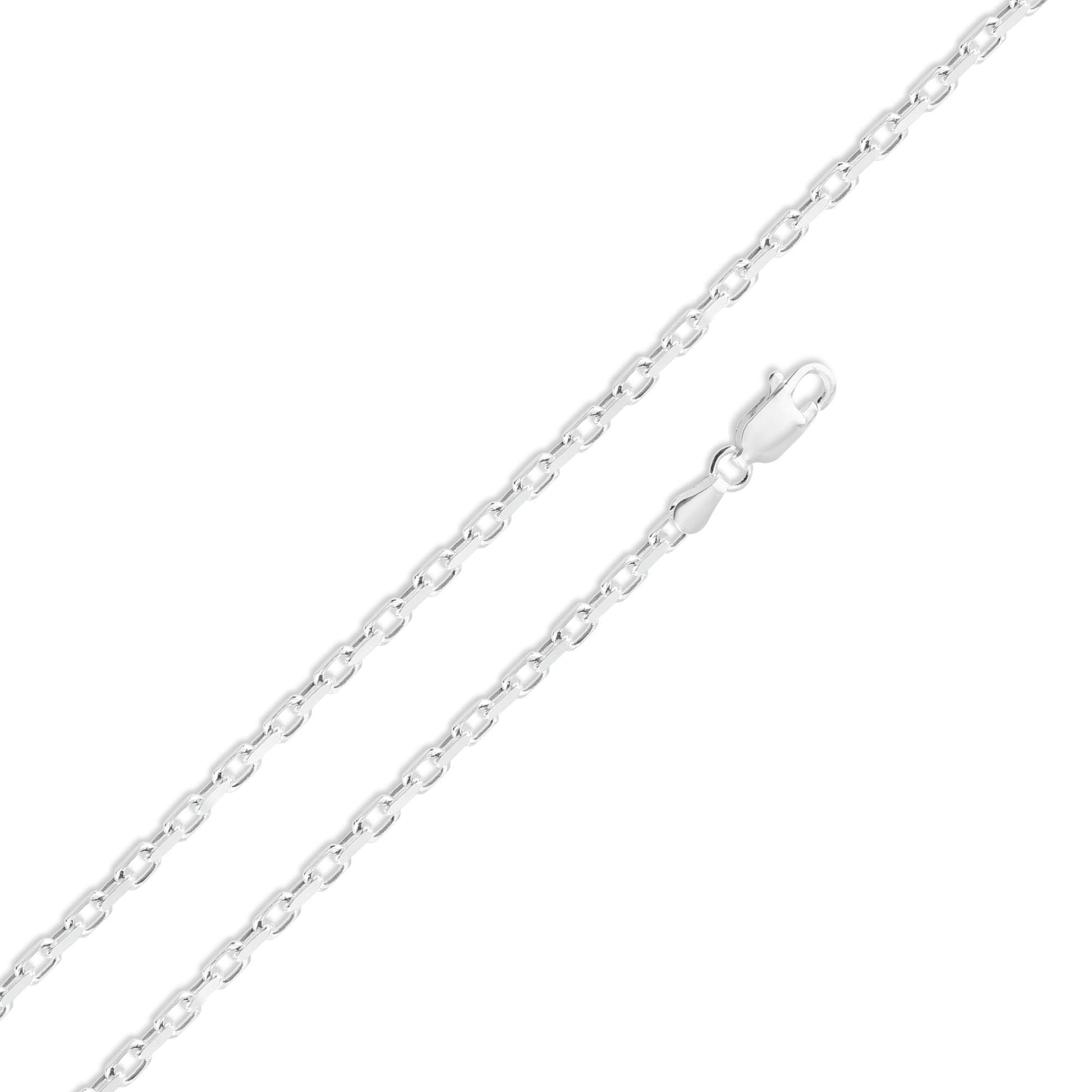 Silver 925 Diamond Cut Forzatina Link 080 Chain 2mm - CH19-080 | Silver Palace Inc.