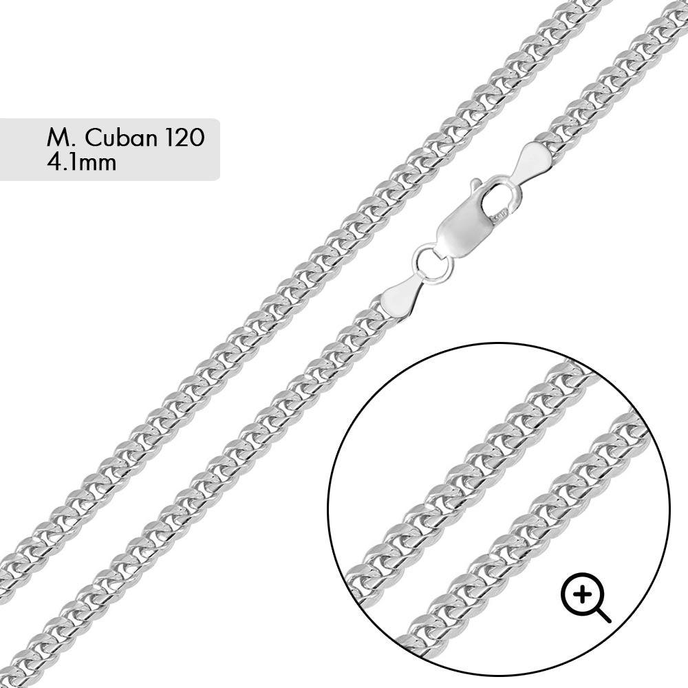 Miami Cuban 120 Chain 4.1mm - CH650 | Silver Palace Inc.