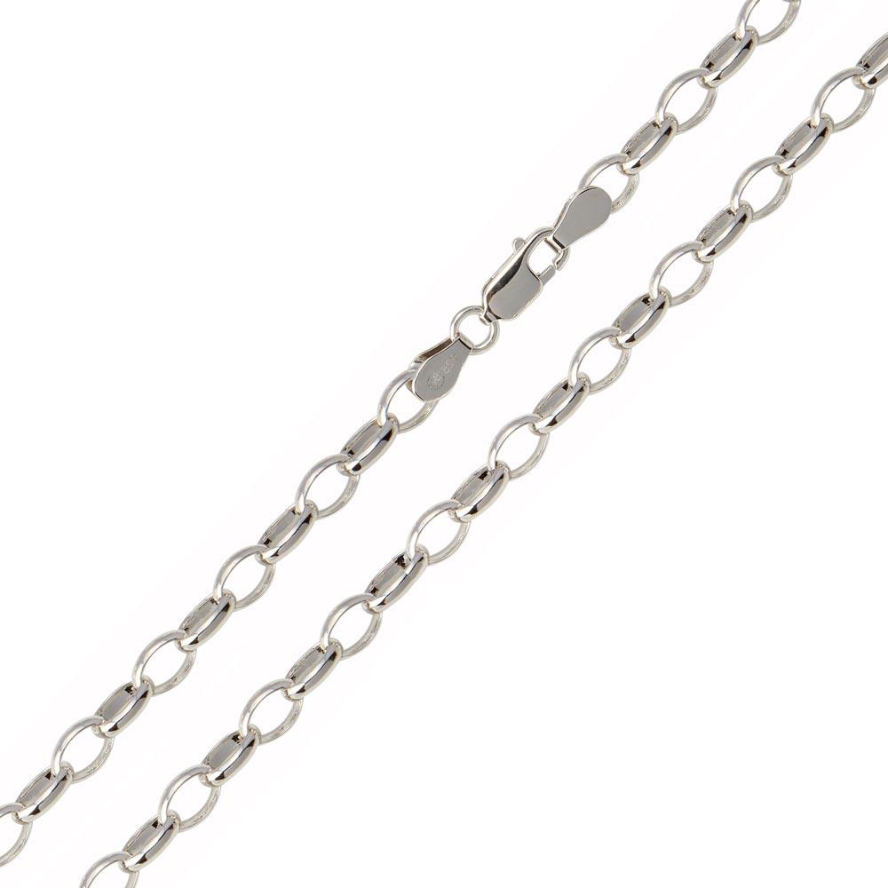 Silver 925 Rhodium Plated Belcher Oval Link Chain 5mm - CH948 RH | Silver Palace Inc.