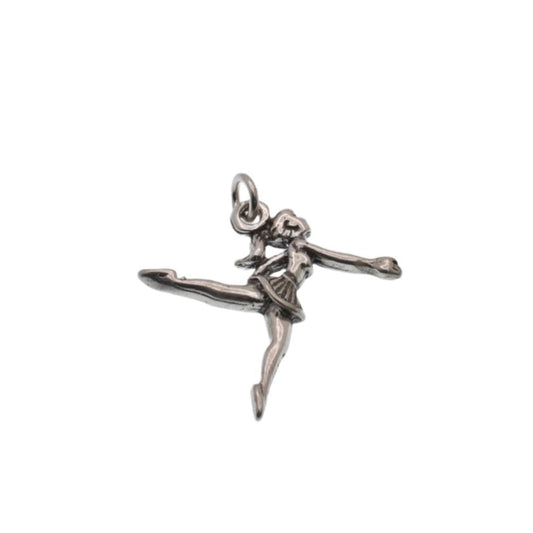 925 Silver Oxidized Ballerina Charm- CHARM0052