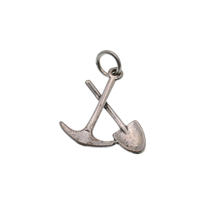 925 Silver Oxidized Pick and Shovel Charm- CHARM0067