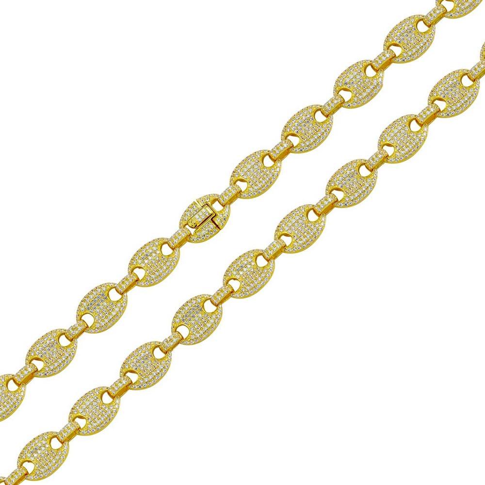 2.6mm Miami Cuban Link Chain – 925 Sterling Silver With 14k Gold Plate – 16-30in