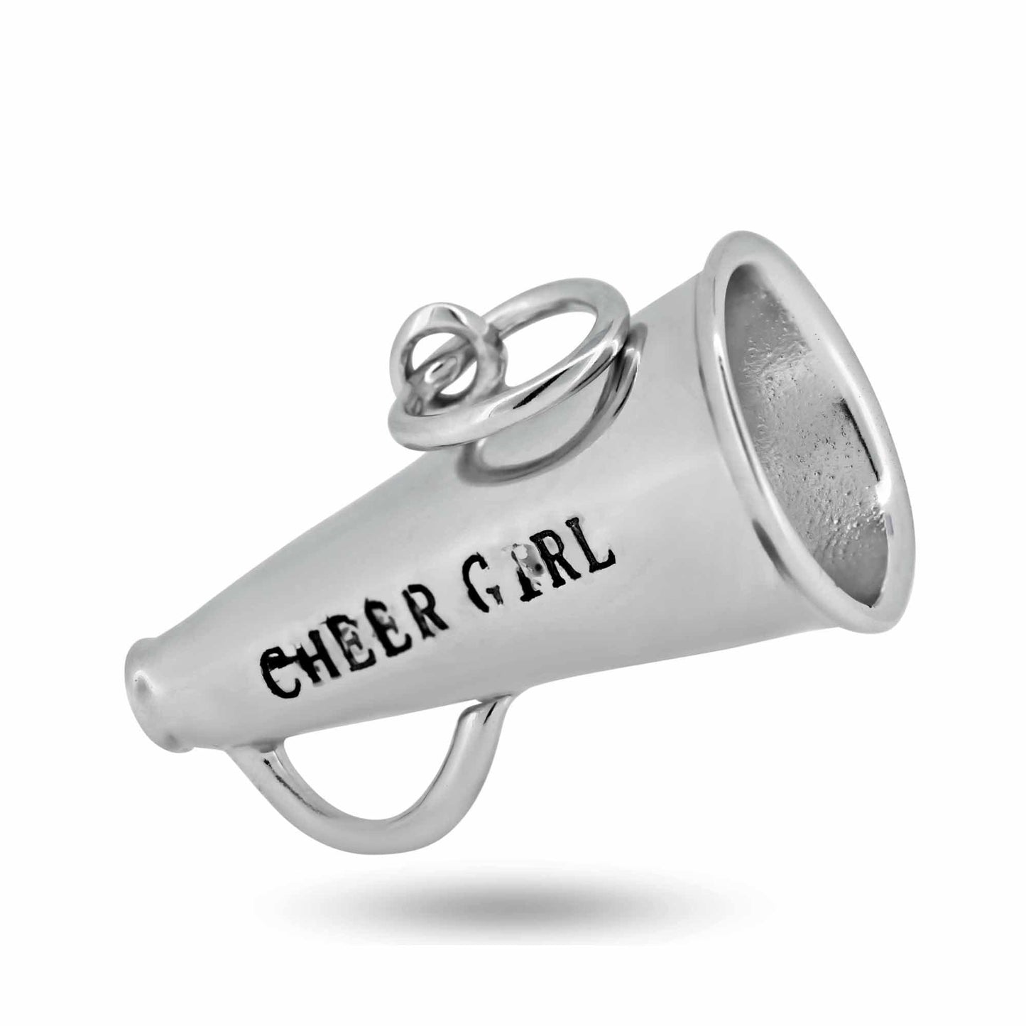 925 Sterling Silver Basic Cheer Megaphone Charm - CHARM0022 | Silver Palace Inc.