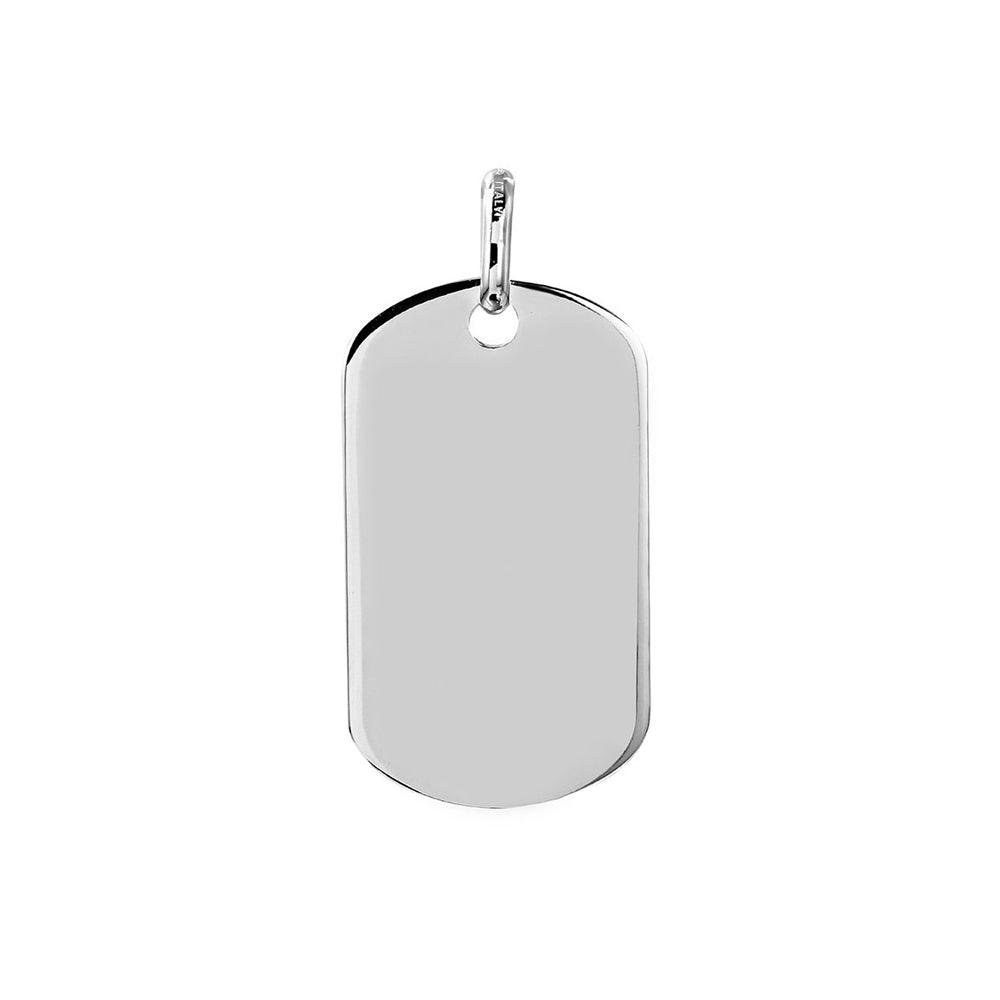 Silver 925 Plain Dogtag 36mm x 20mm - DOGTAG12 | Silver Palace Inc.
