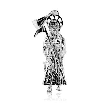 925 Sterling Silver Non Plated Grim Reaper Pendant - EJP00001