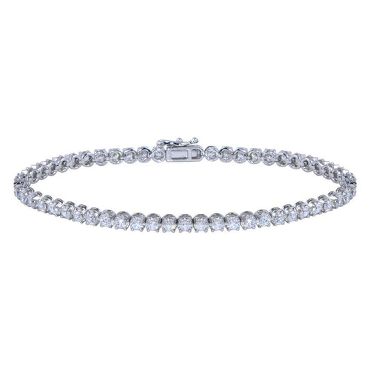 Silver 925 Clear CZ Bubble Tennis Bracelet -GMB00014 | Silver Palace Inc.