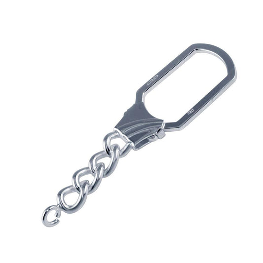 Silver 925 High Polished Keychain - KEYCHAIN32. | Silver Palace Inc.