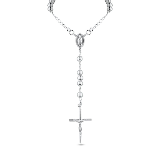 Silver 925 High Polished Rosary 3mm - RJP00006 | Silver Palace Inc.