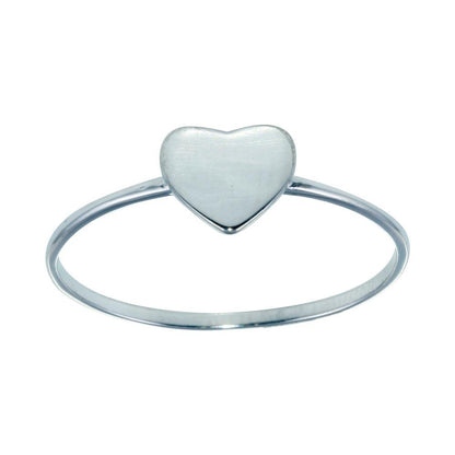 Silver 925 Hear Silver Ring - STR01121 | Silver Palace Inc.