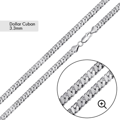 Dollar Cuban Chain 3.3mm - VGC22