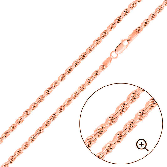 Rose Gold Plated Rope 080 3.7mm Chain - CH556