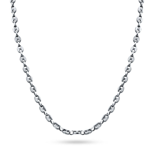 925 Sterling Gun Metal Plated Marina 040 4.3mm Chain - CH960