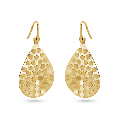 Sterling Silver Rose Gold Plated Pear Shape Earring - ECE00016R