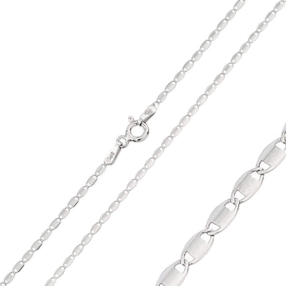 Silver 925 Rhodium Plated Confetti 030 Chain 1.6mm - CH118 RH | Silver Palace Inc.