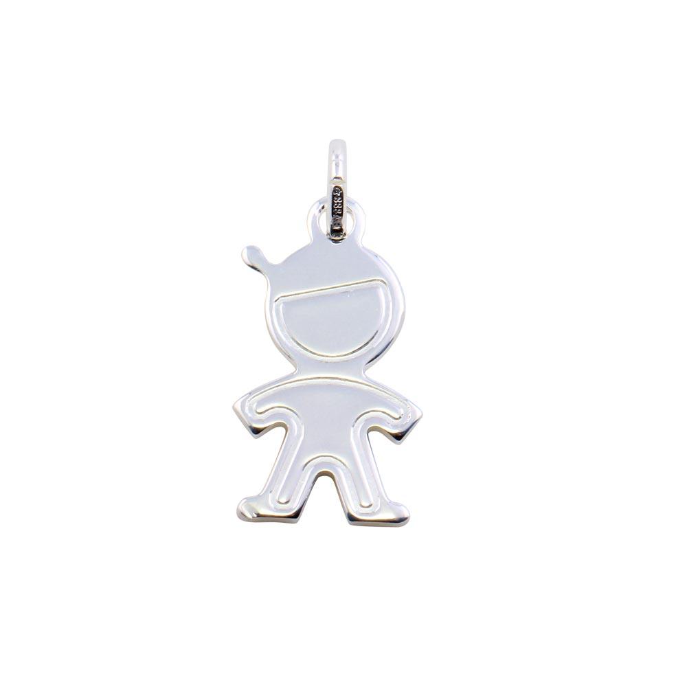 Silver 925 Rhodium Plated Boy Pendant - ARP00044 | Silver Palace Inc.