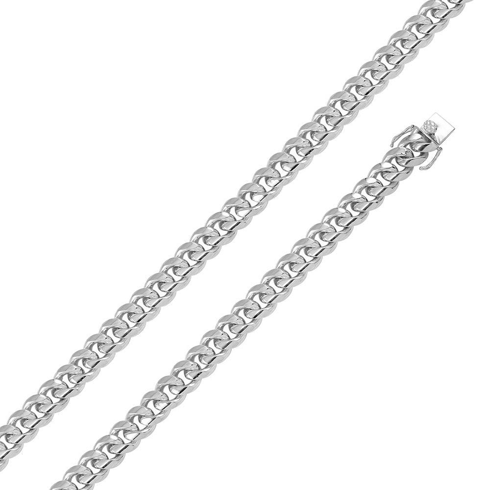 Silver 925 Rhodium Plated Miami Cuban Chain 12.5mm - CH432 RH | Silver Palace Inc.