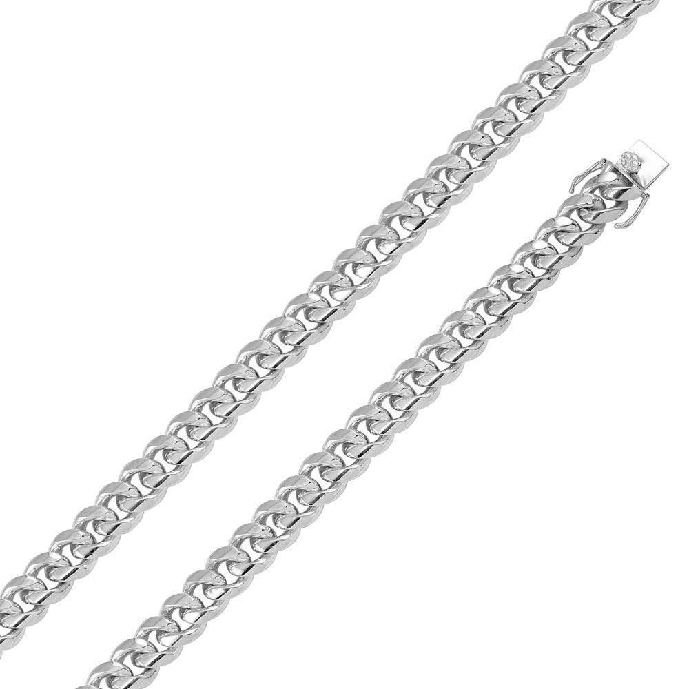 Silver 925 Rhodium Plated Miami Cuban Chain 14.5mm - CH433 RH | Silver Palace Inc.