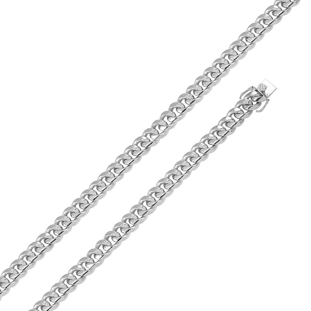 Silver 925 Rhodium Plated Miami Cuban Chain 10.8mm - CH435 RH | Silver Palace Inc.