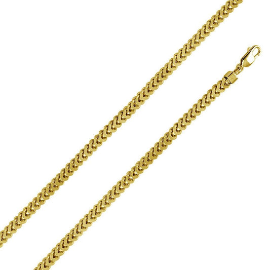 Silver 925 Gold Plated Franco Chain 7.2MM - CHHW109 GP | Silver Palace Inc.