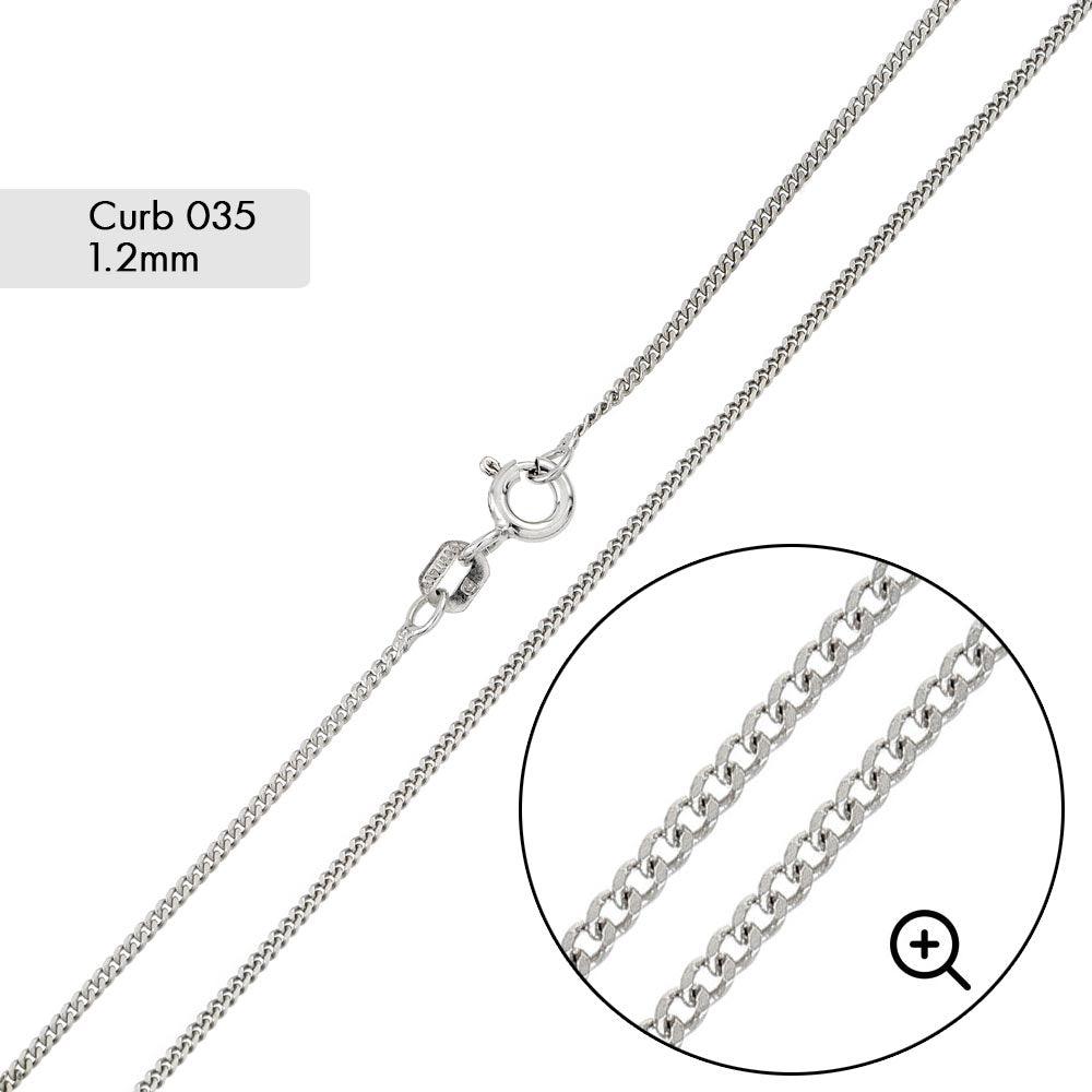 Curb 035 Chain 1.2mm - CH612 | Silver Palace Inc.