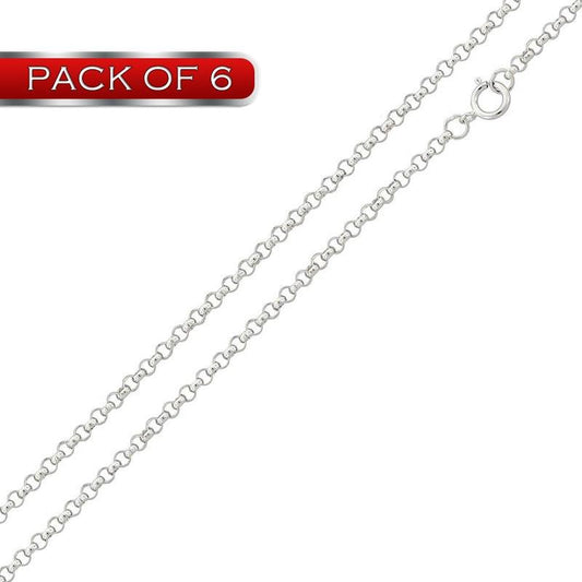Round Rolo 020 Chain 1.5mm (Pk of 6) - CH701 | Silver Palace Inc.