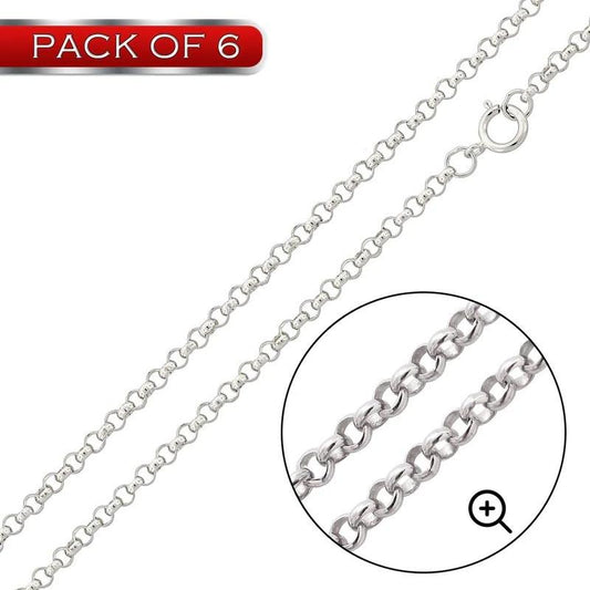 Round Rolo 030 Chain 2mm - CH703 (Pk of 6) | Silver Palace Inc.
