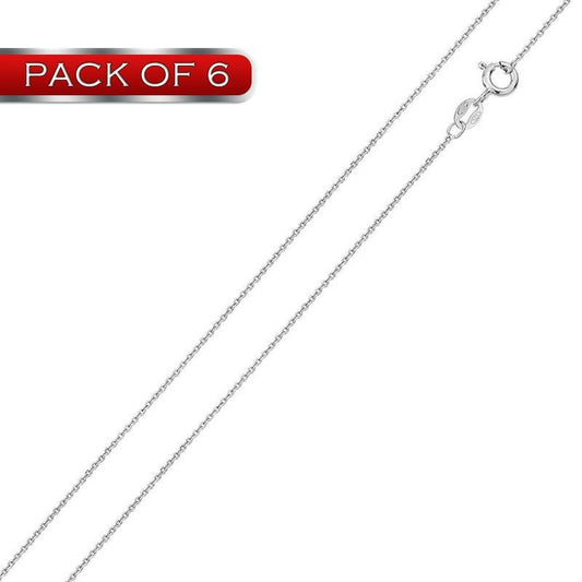 Diamond Cut Anchor 025 Chain 1mm (Pk of 6) - CH711 | Silver Palace Inc.