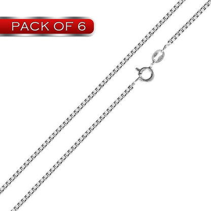 Box 019 Chain 1mm - CH735 (Pk of 6) | Silver Palace Inc.