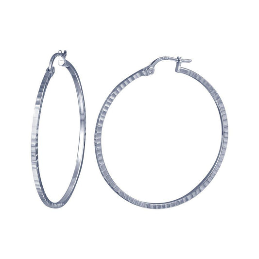 Silver 925 Round Hoop DC Earring Hoop 1.5mm - HP03-1.5 | Silver Palace Inc.