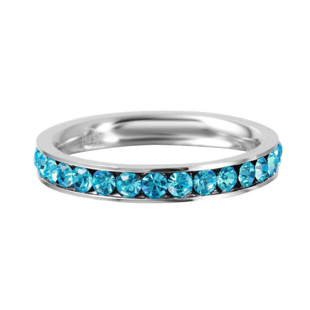 Stainless Steel CZ Eternity Band December - SSR15DEC