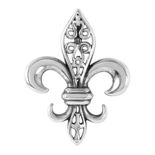 Silver 925 Stylized Fleur de Lis Shaped Pendant - STP01154 | Silver Palace Inc.