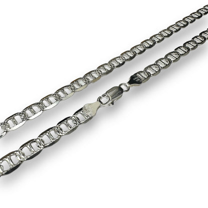 Silver 925 Flat Marina 1 Sided 120 DC 5.2mm Chain or Bracelet  - CH671